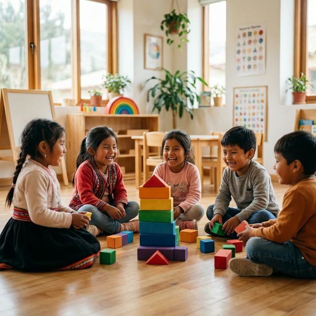 Niños en el aula ACETPERU